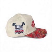 Red Paisley Bel Hare Snapback