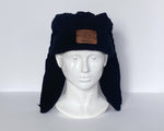 Black Bunny Ear Beanie
