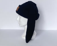 Black Bunny Ear Beanie