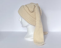 Creme Bunny Ear Beanie